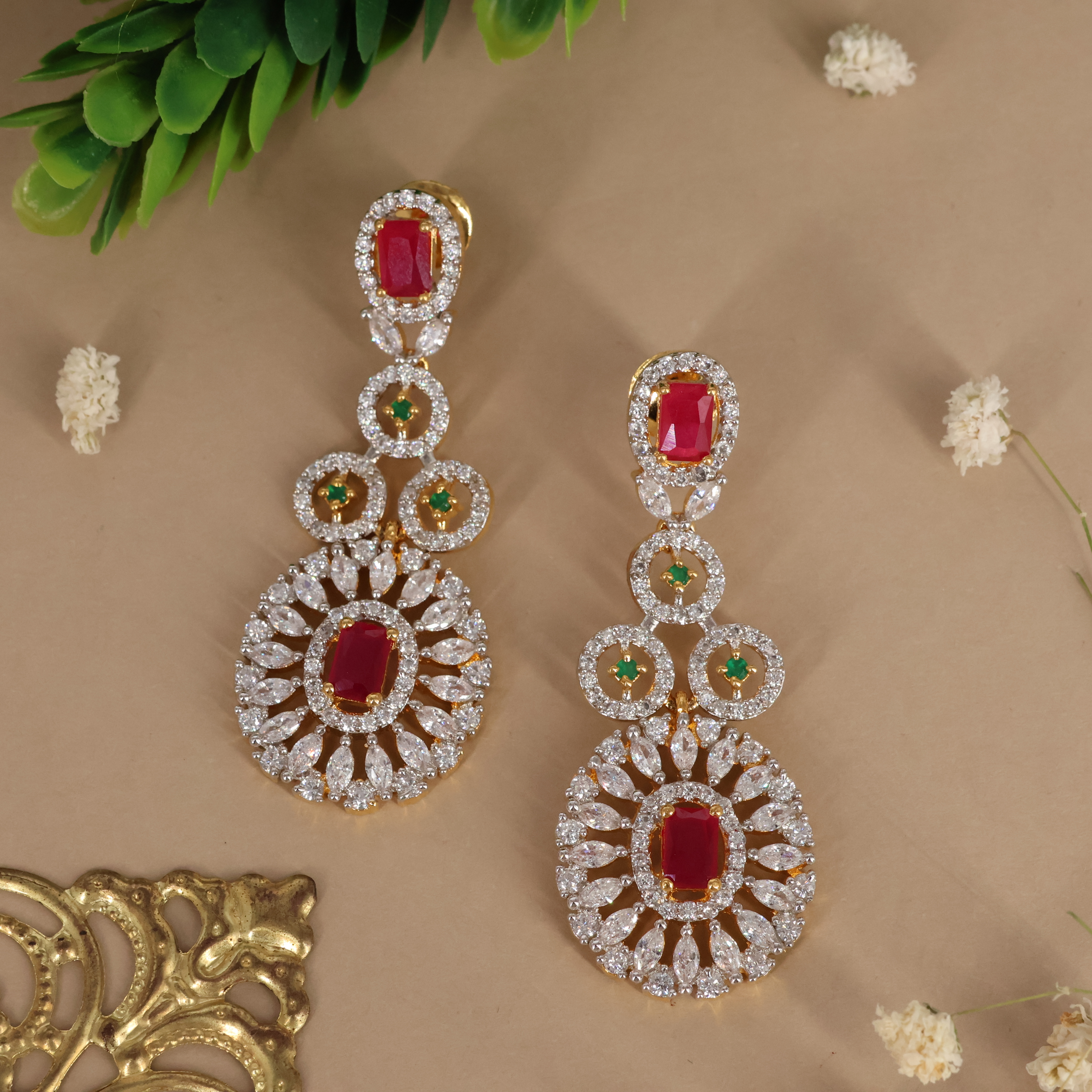 Silver Necklace Earring