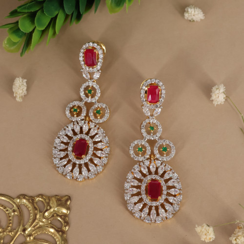 Silver Necklace Earring