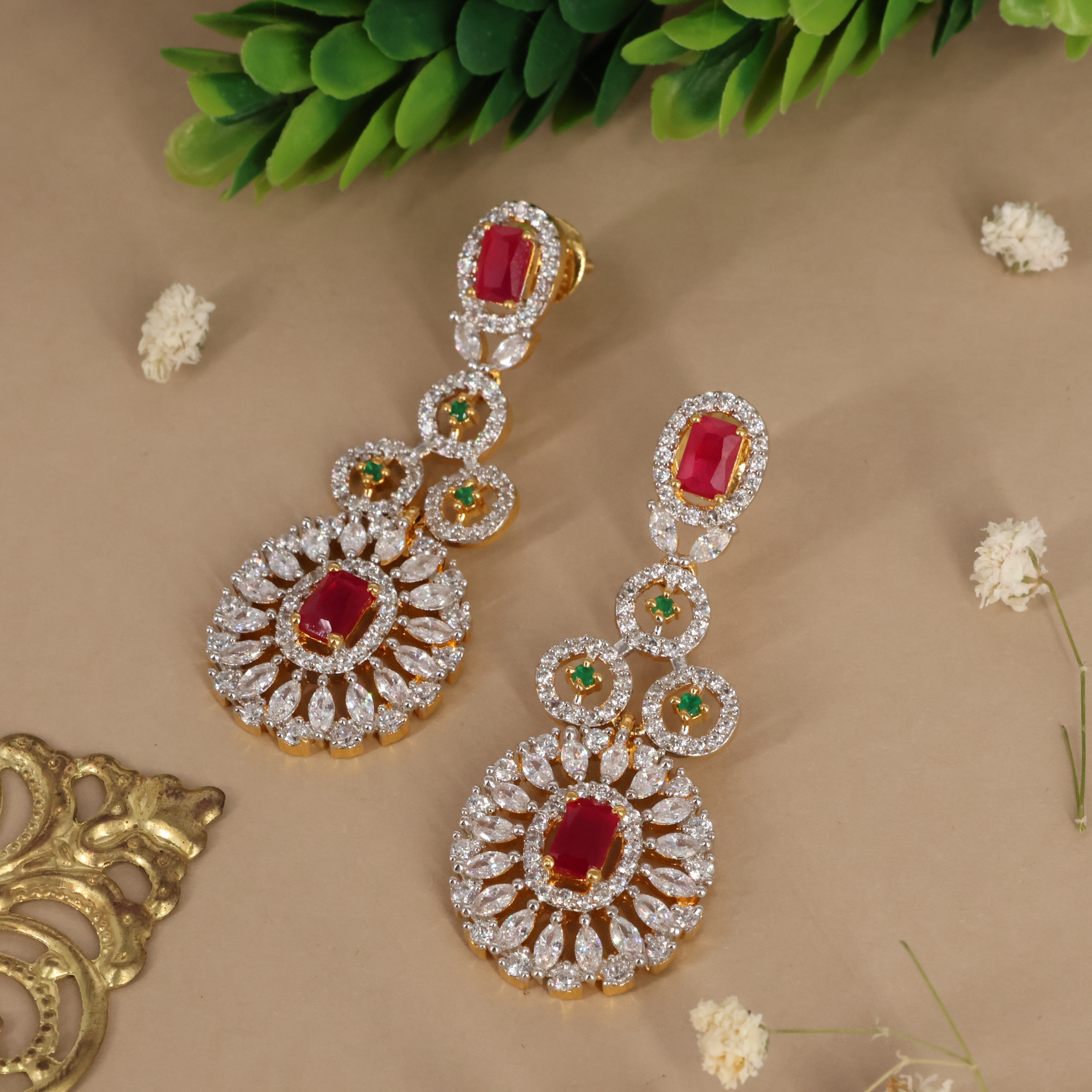 Silver Necklace Earring