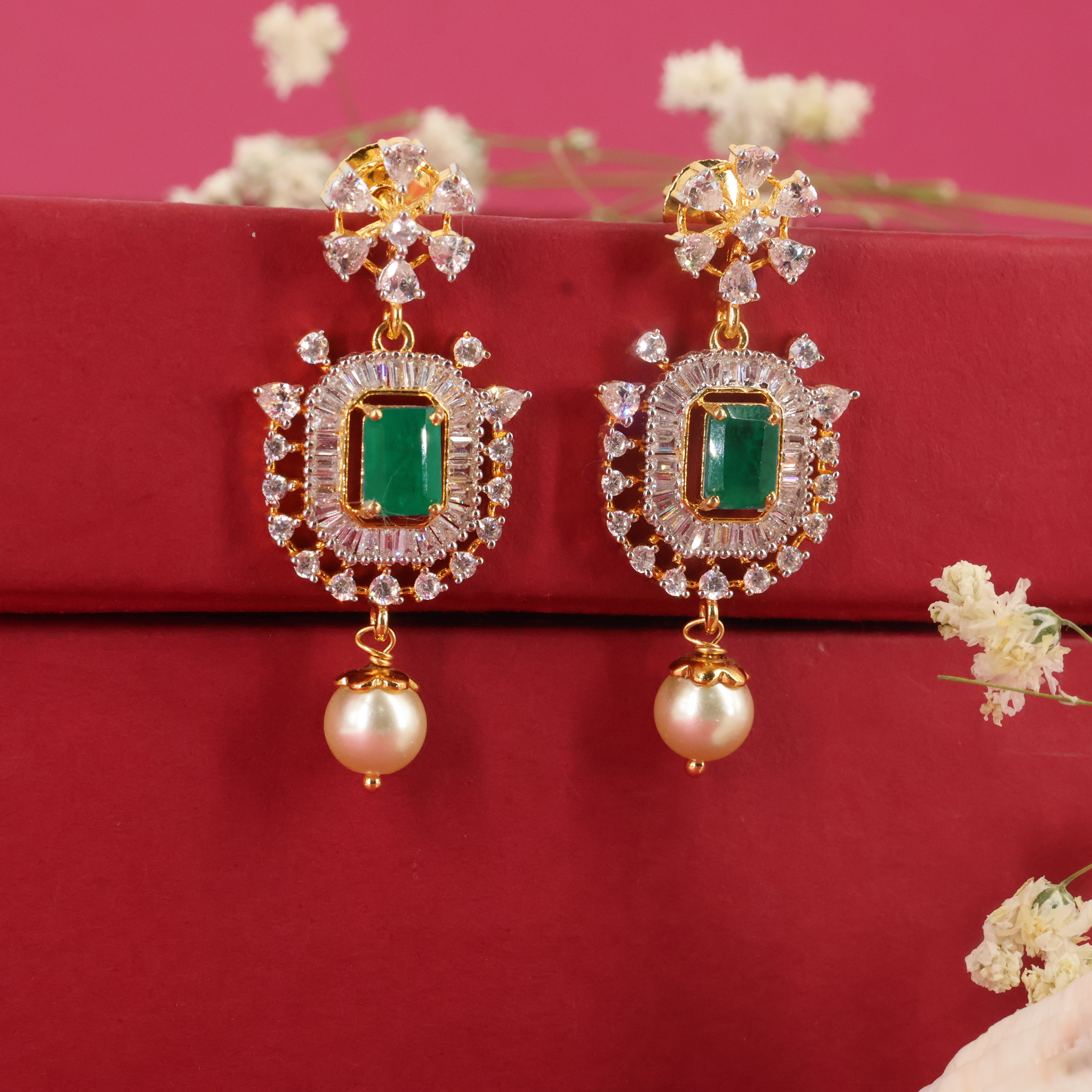 Silver Necklace Earring