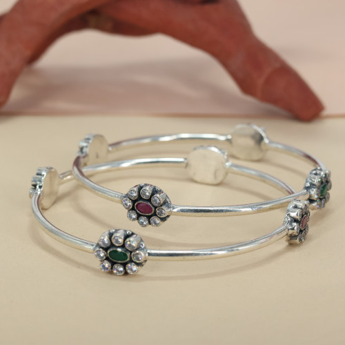 Silver Bangles