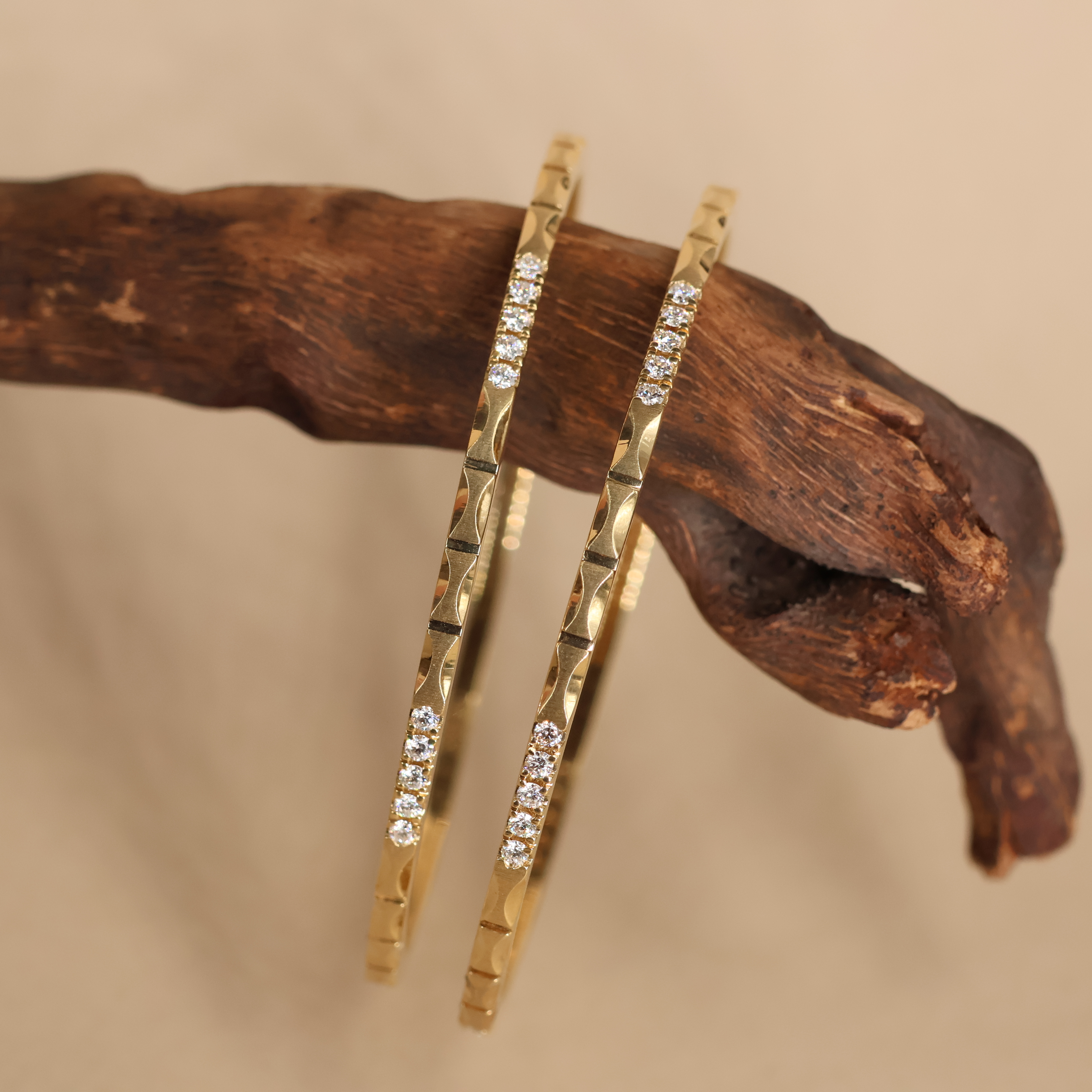 Real Diamond Bangles