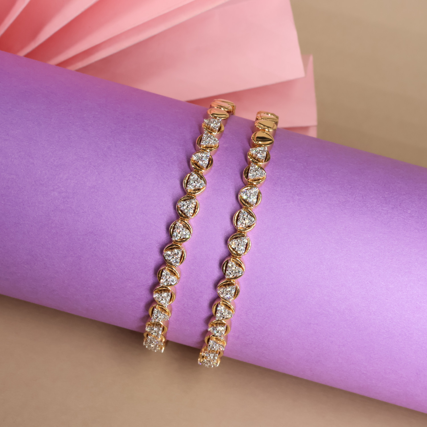 Real Diamond Bangles