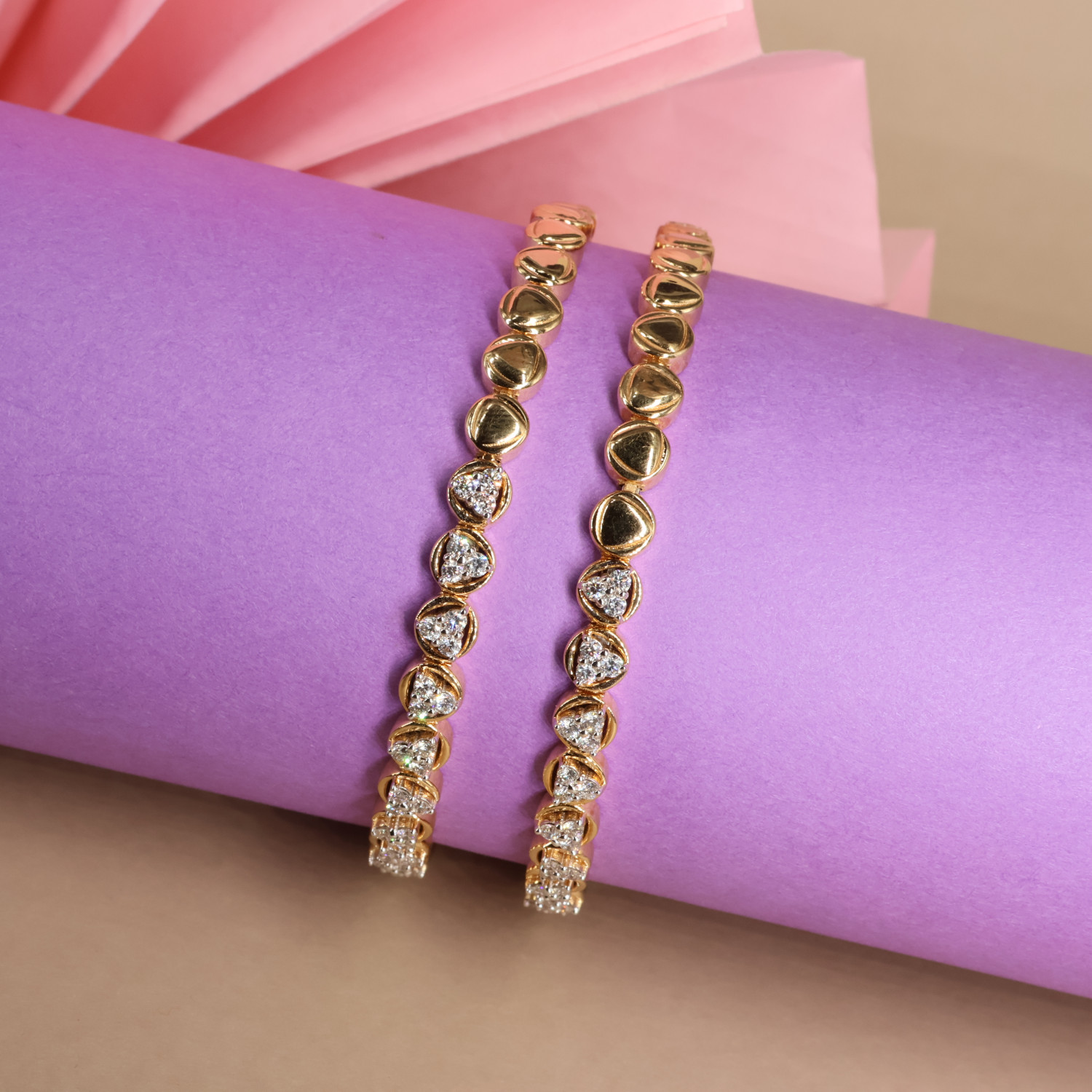 Real Diamond Bangles