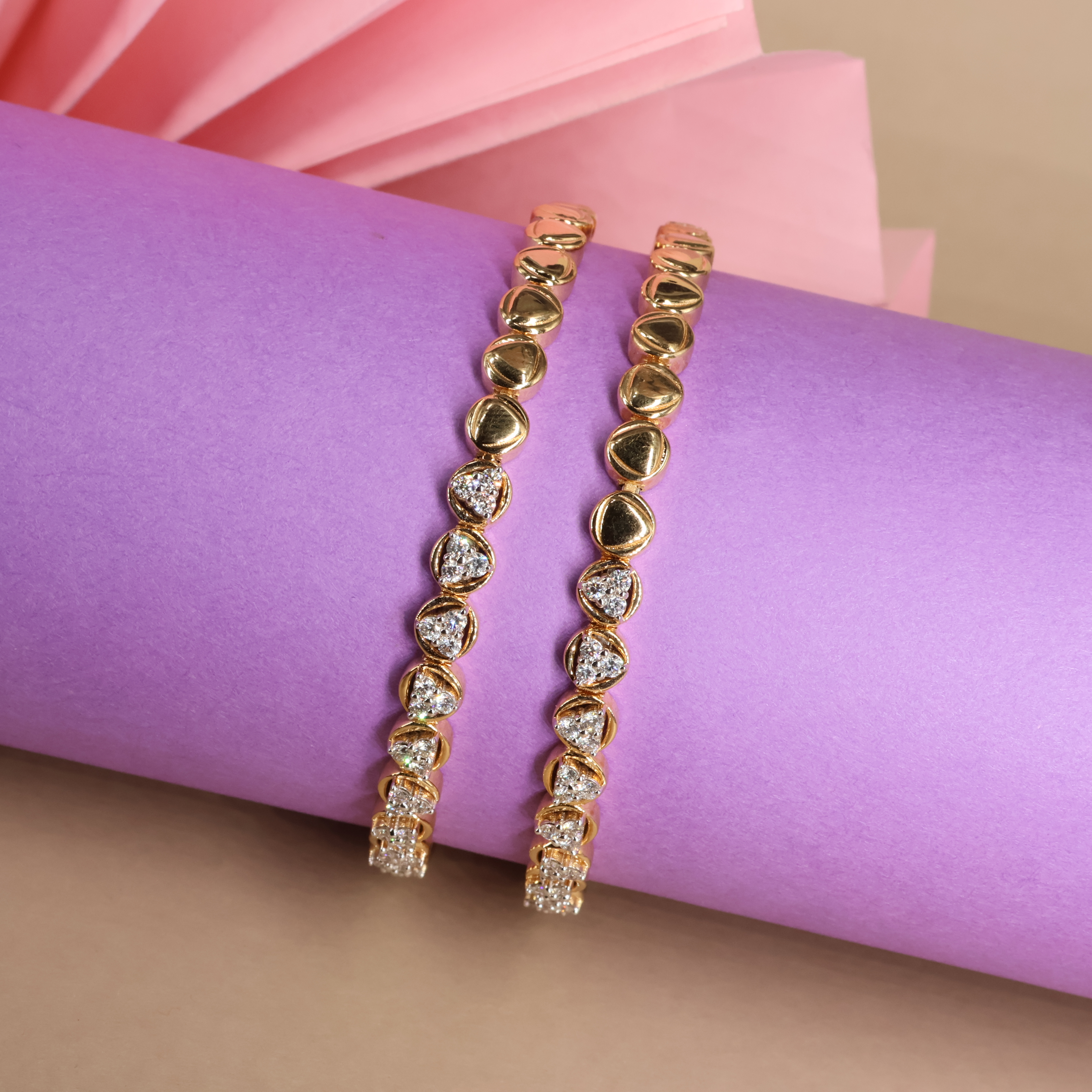 Real Diamond Bangles