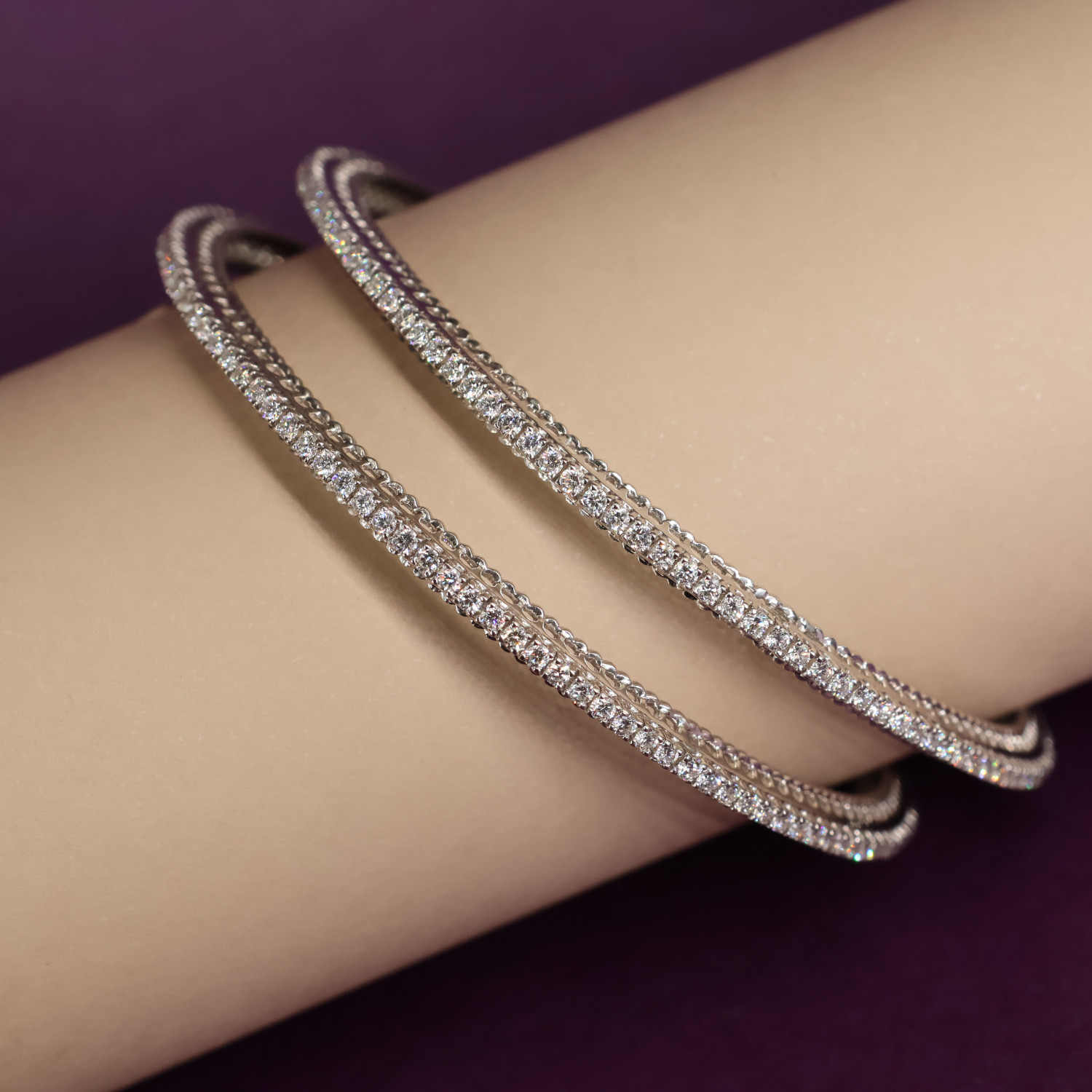 Real Diamond Bangles