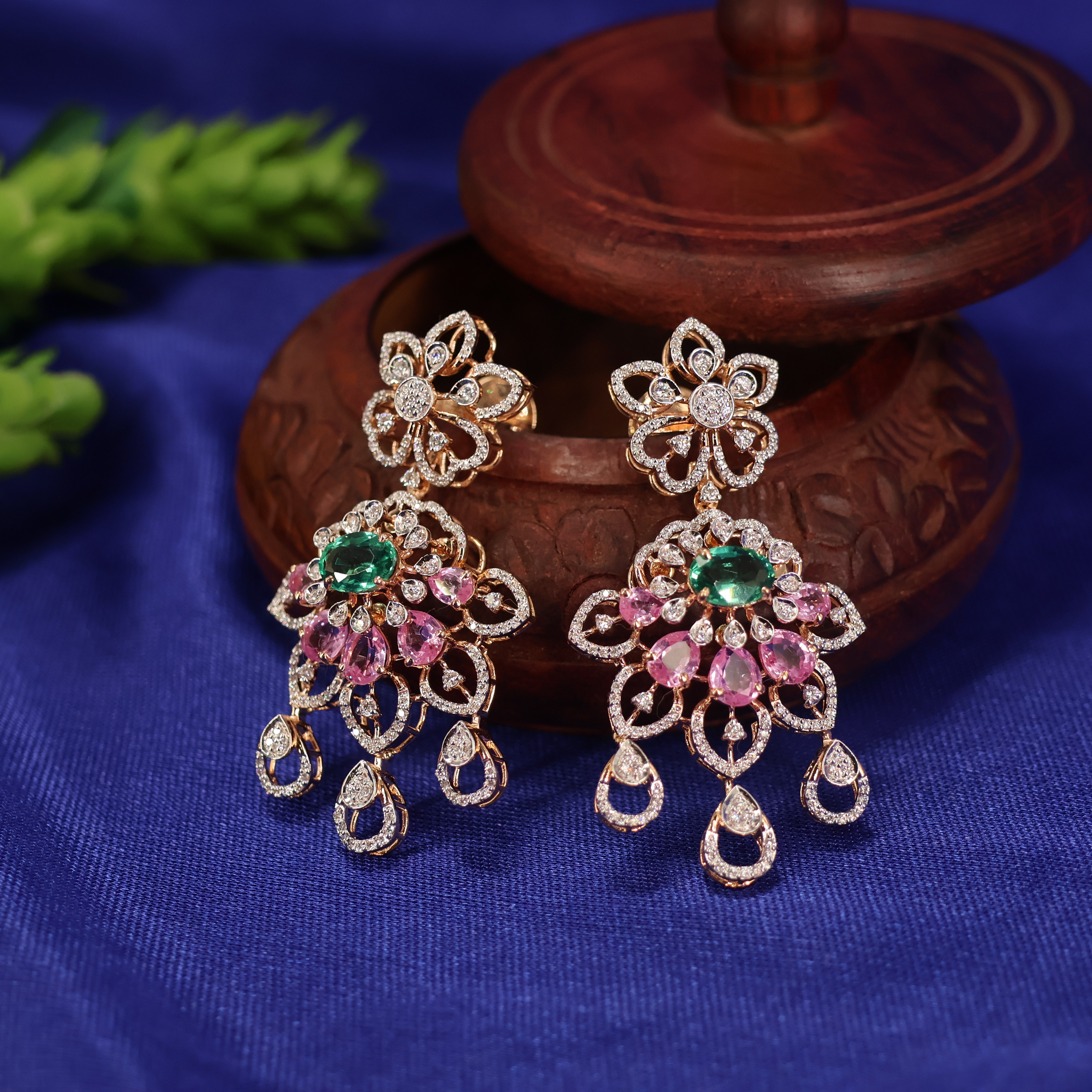 Real Diamond Necklace Earring 