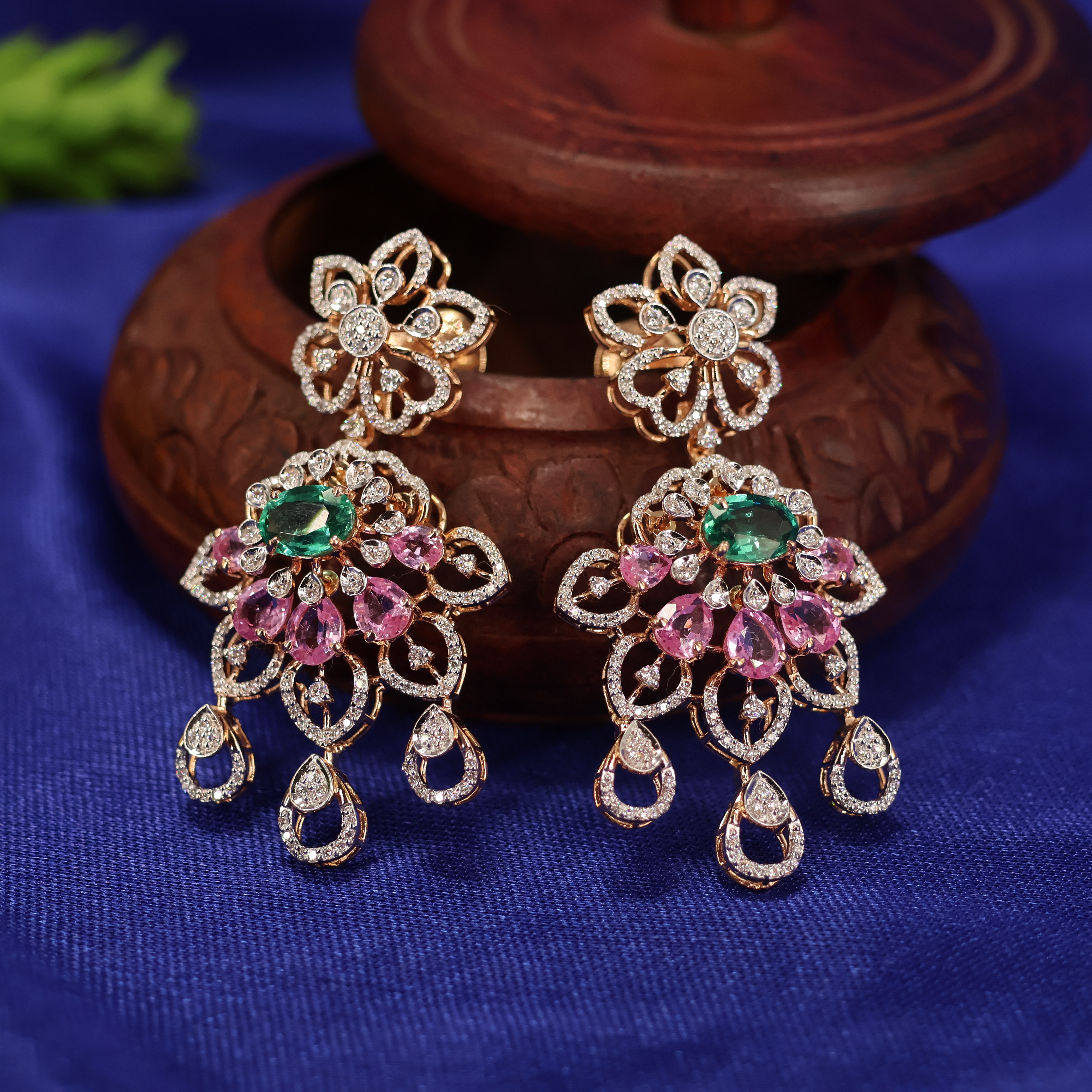 Real Diamond Necklace Earring 