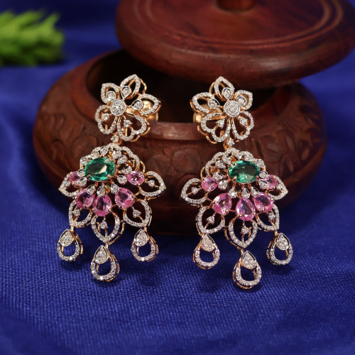 Real Diamond Necklace Earring 