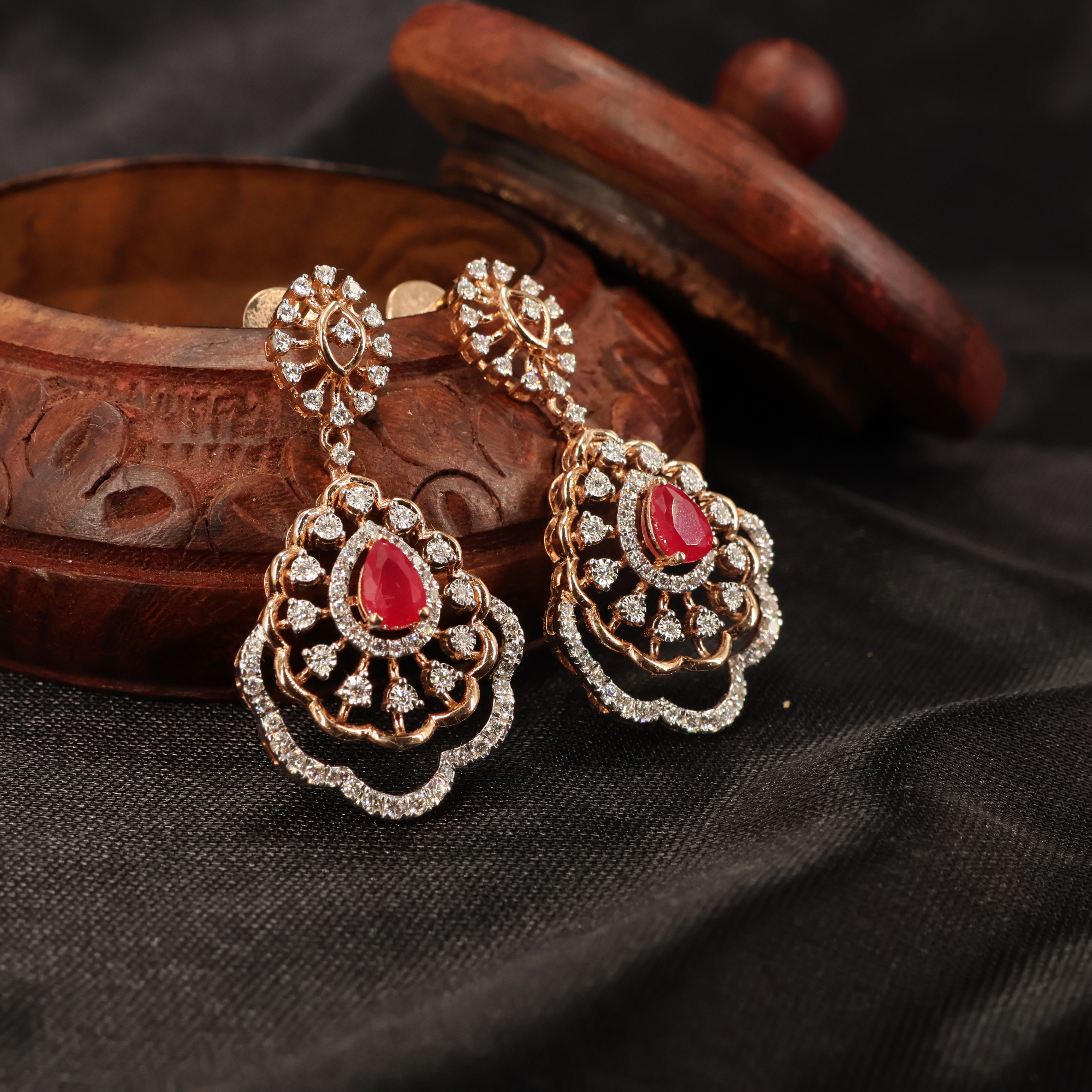 Real Diamond Necklace Earring 