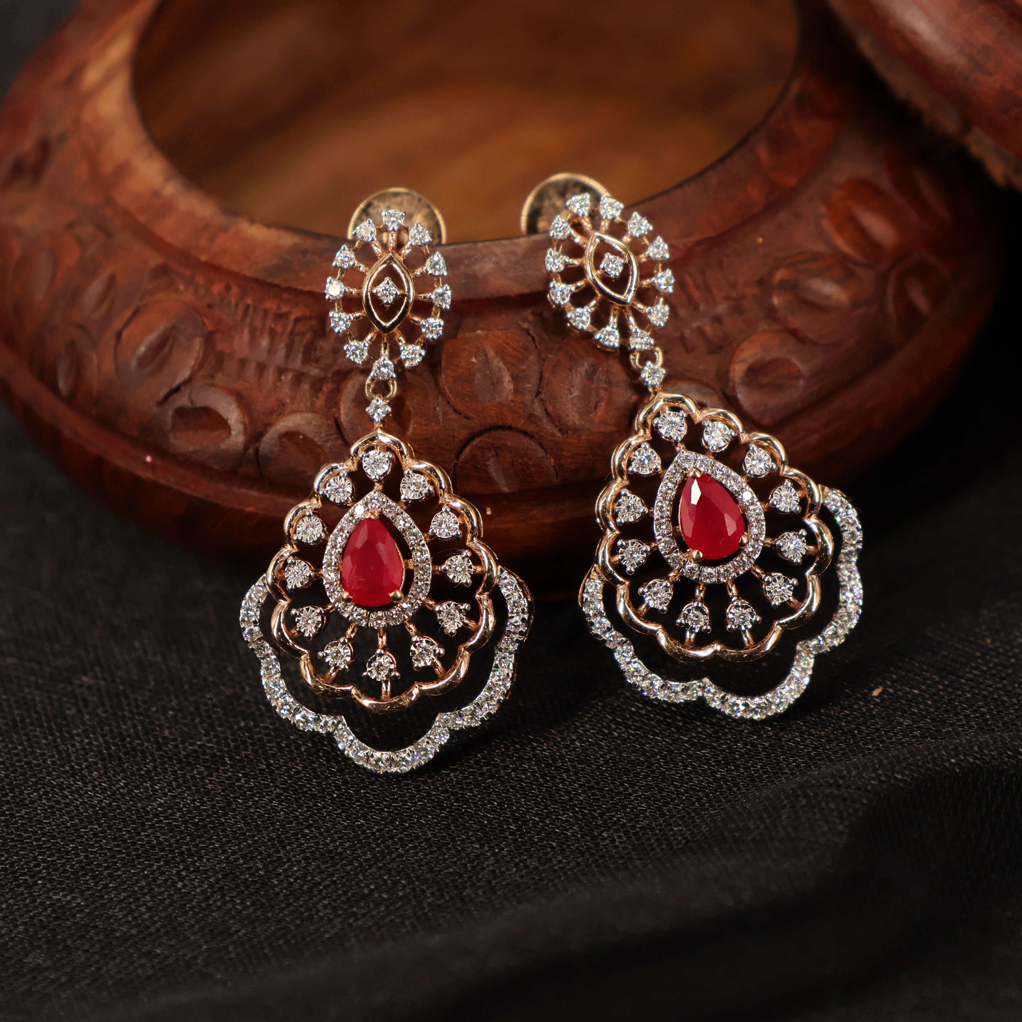 Real Diamond Necklace Earring 