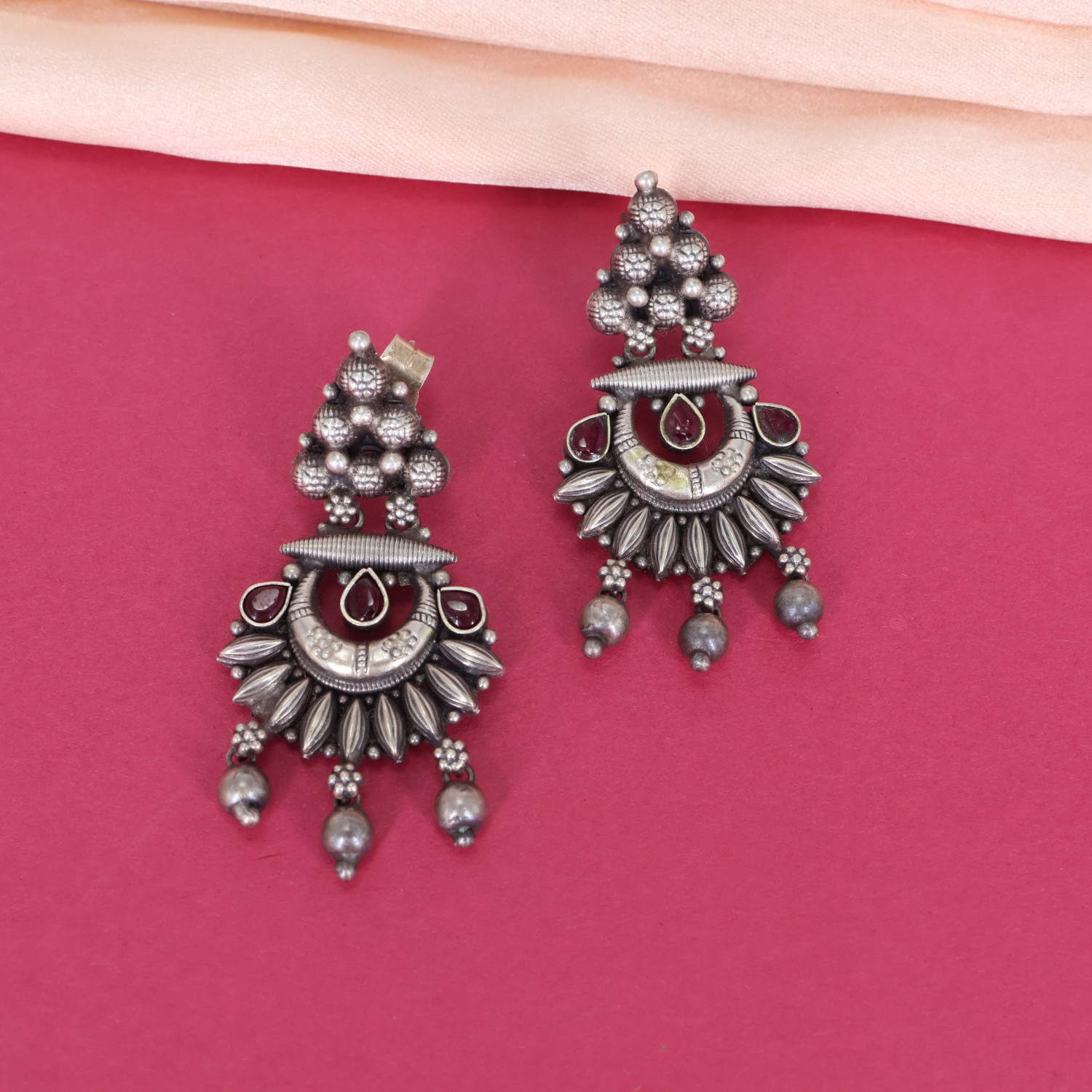 Silver Necklace Earring