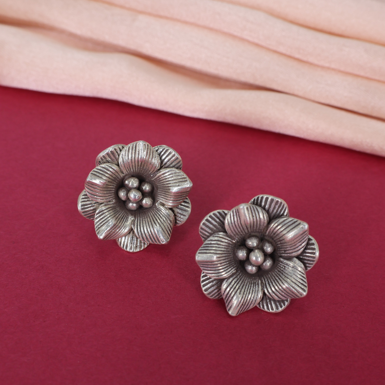 Silver Necklace Earring