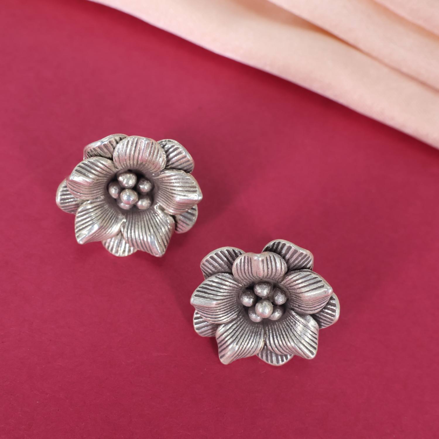 Silver Necklace Earring