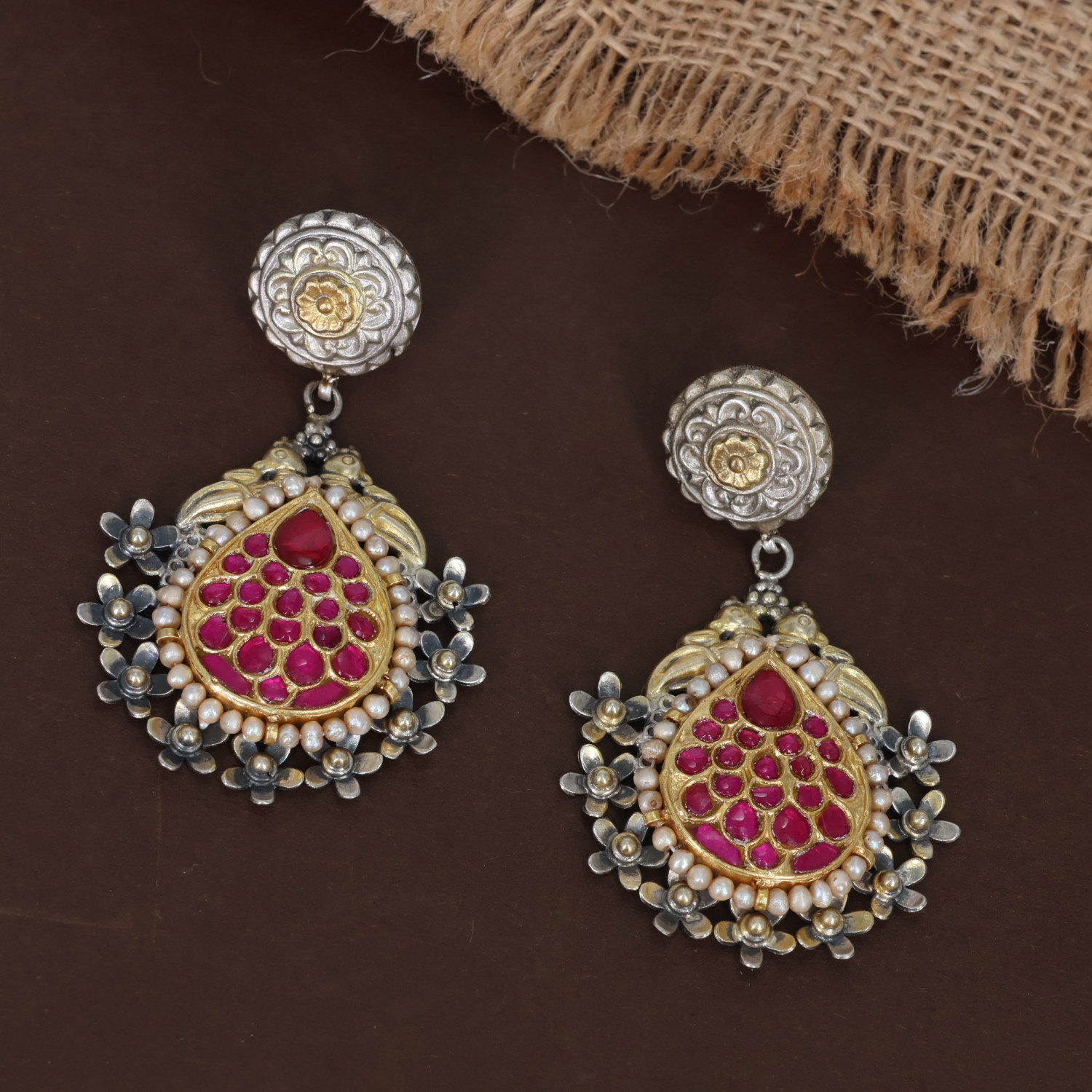 Silver Necklace Earring