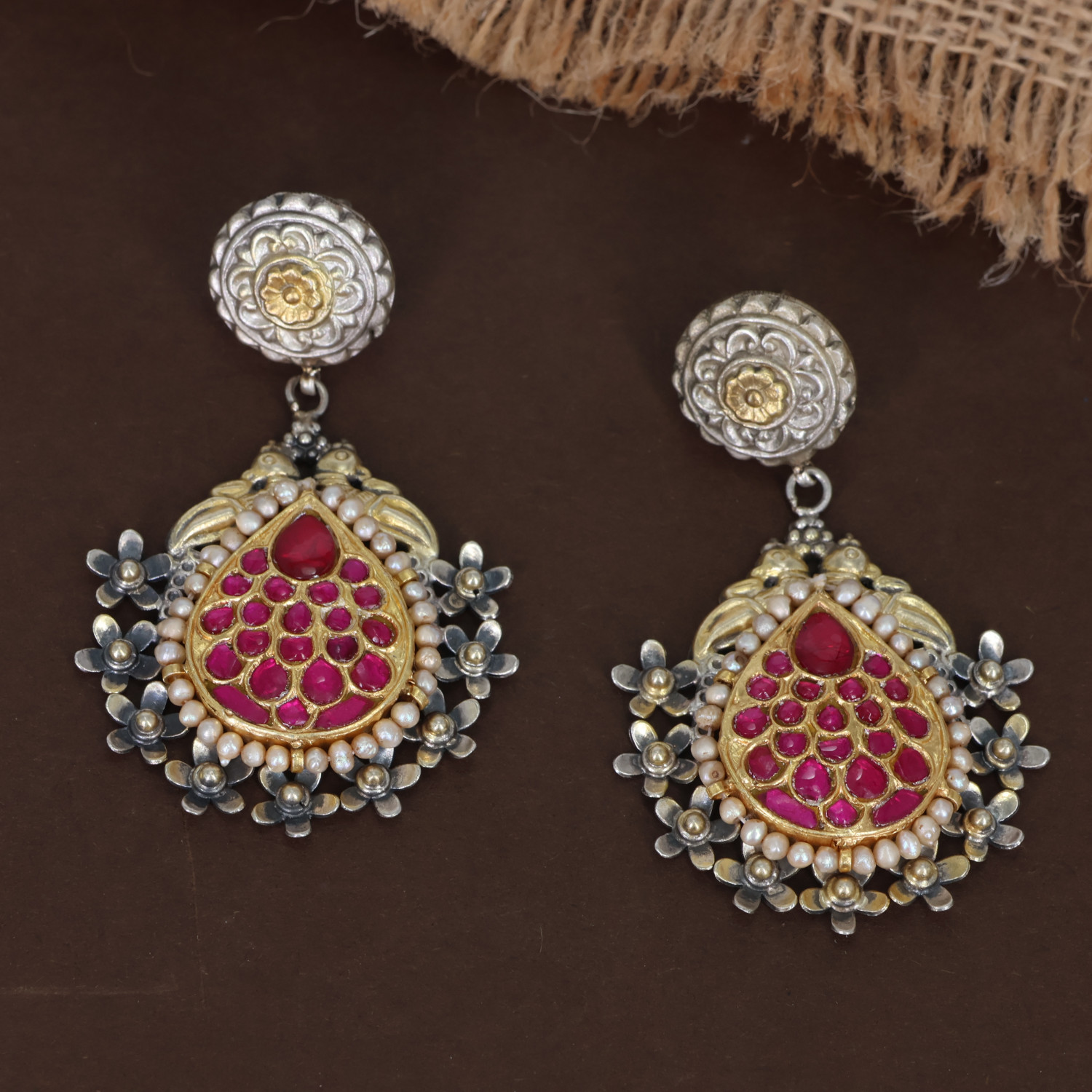Silver Necklace Earring