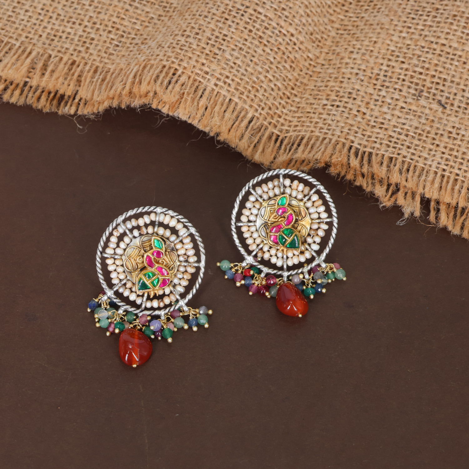 Silver Necklace Earring