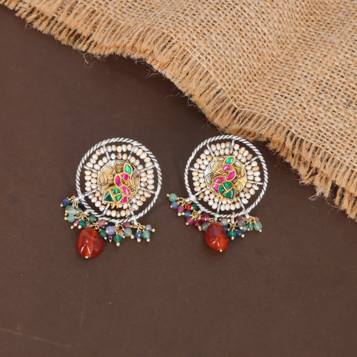 Silver Necklace Earring