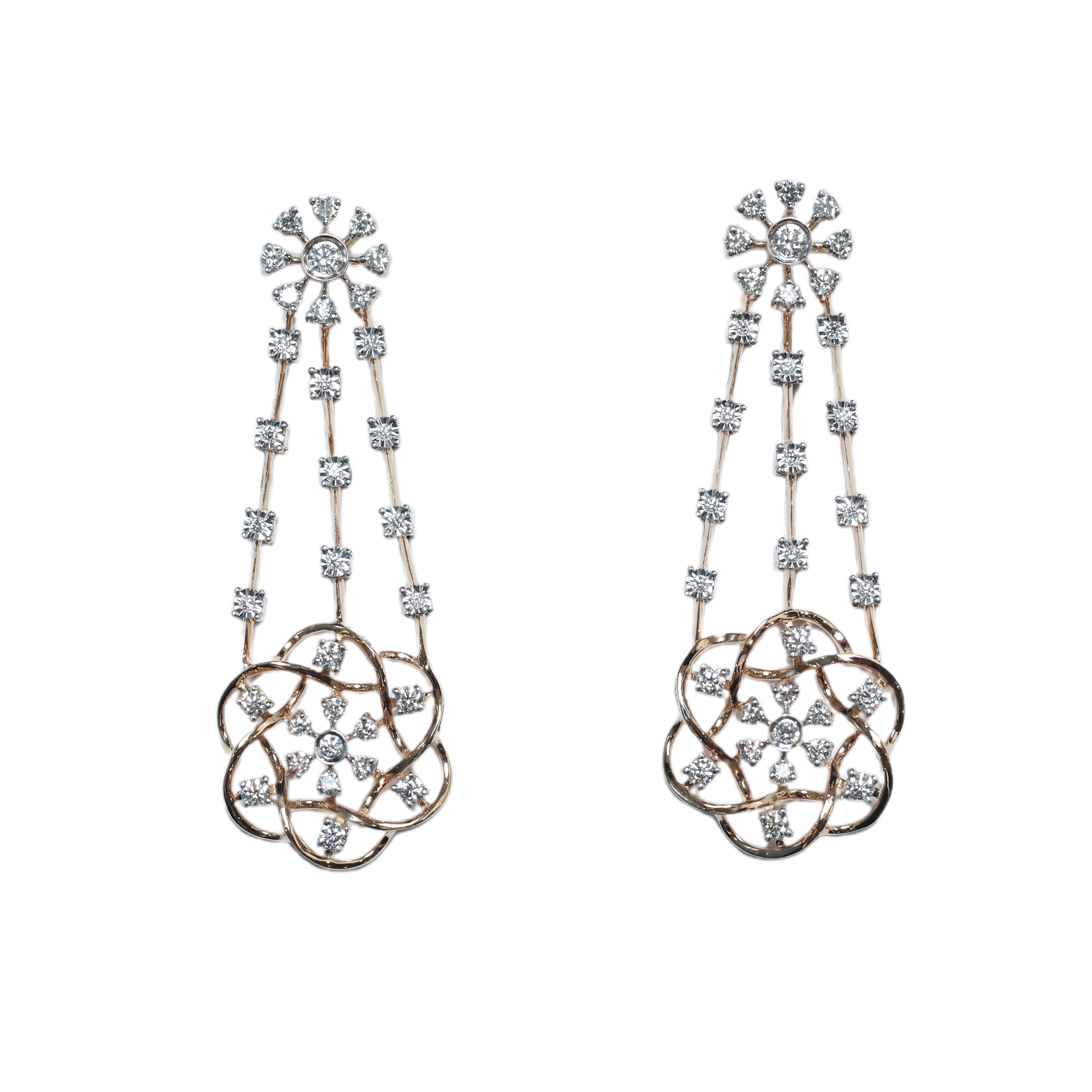 Real Diamond Necklace Earring