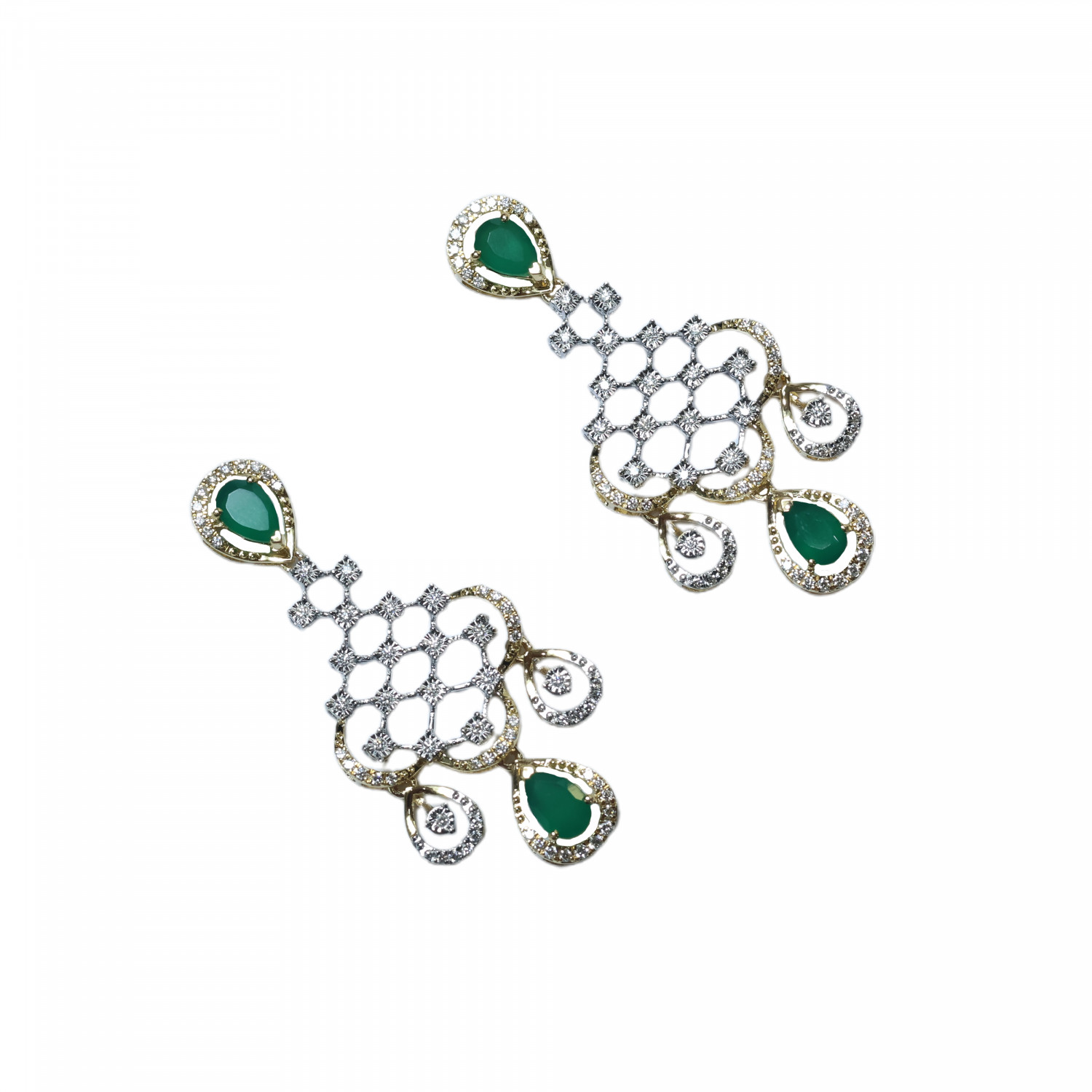 Real Diamond Necklace Earring