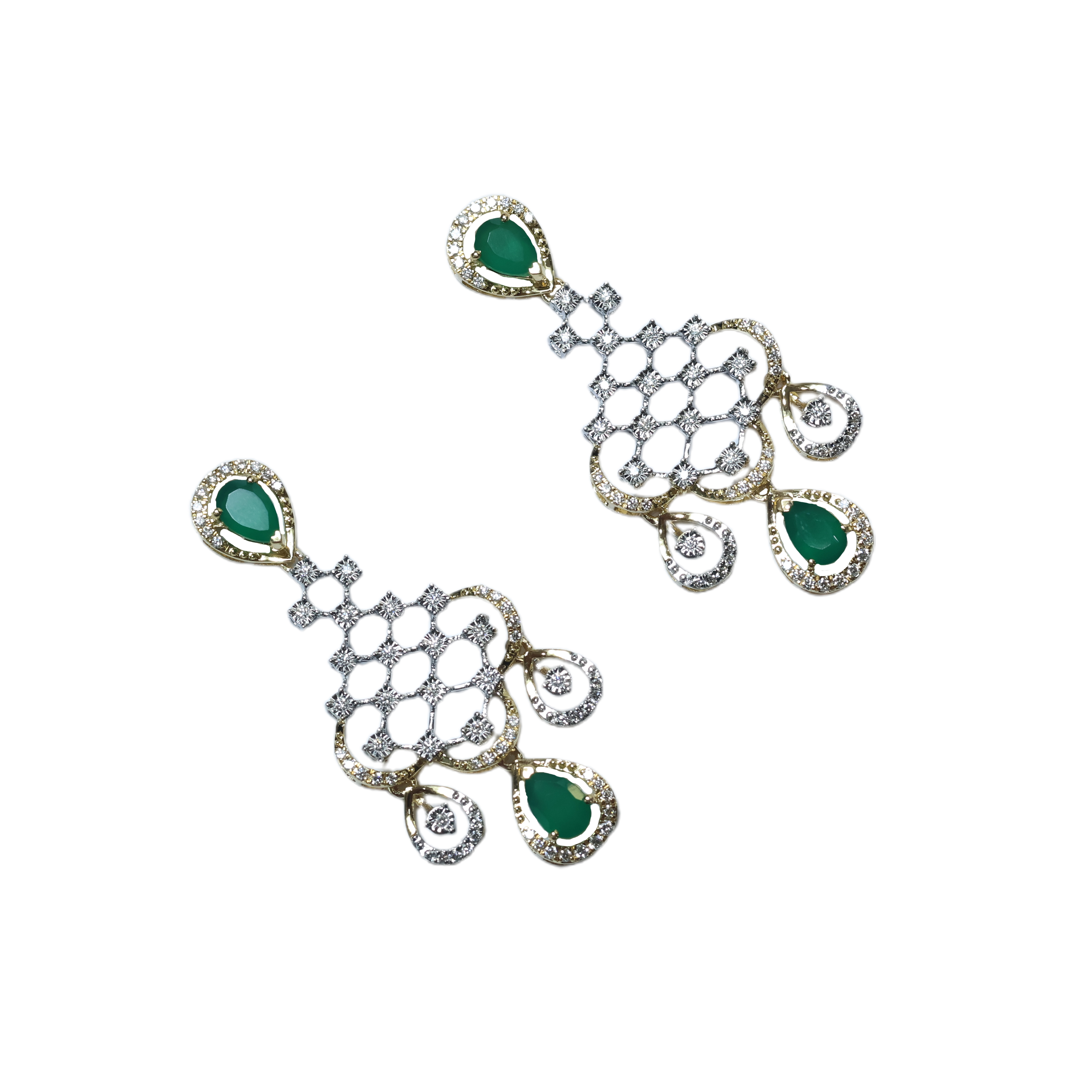 Real Diamond Necklace Earring