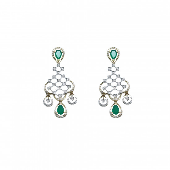Real Diamond Necklace Earring