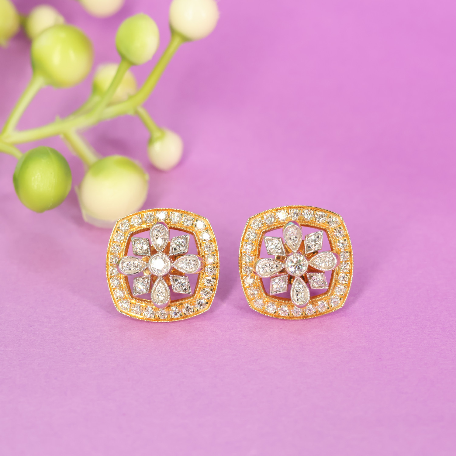 Real Diamond Earring