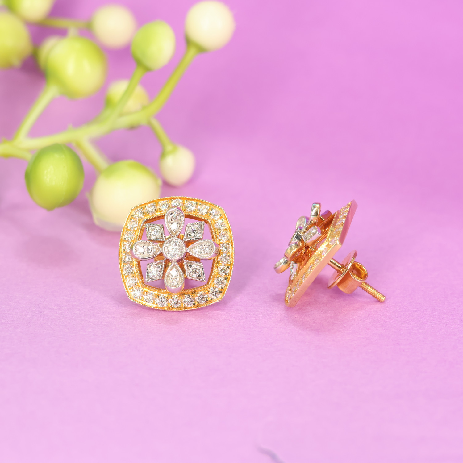 Real Diamond Earring