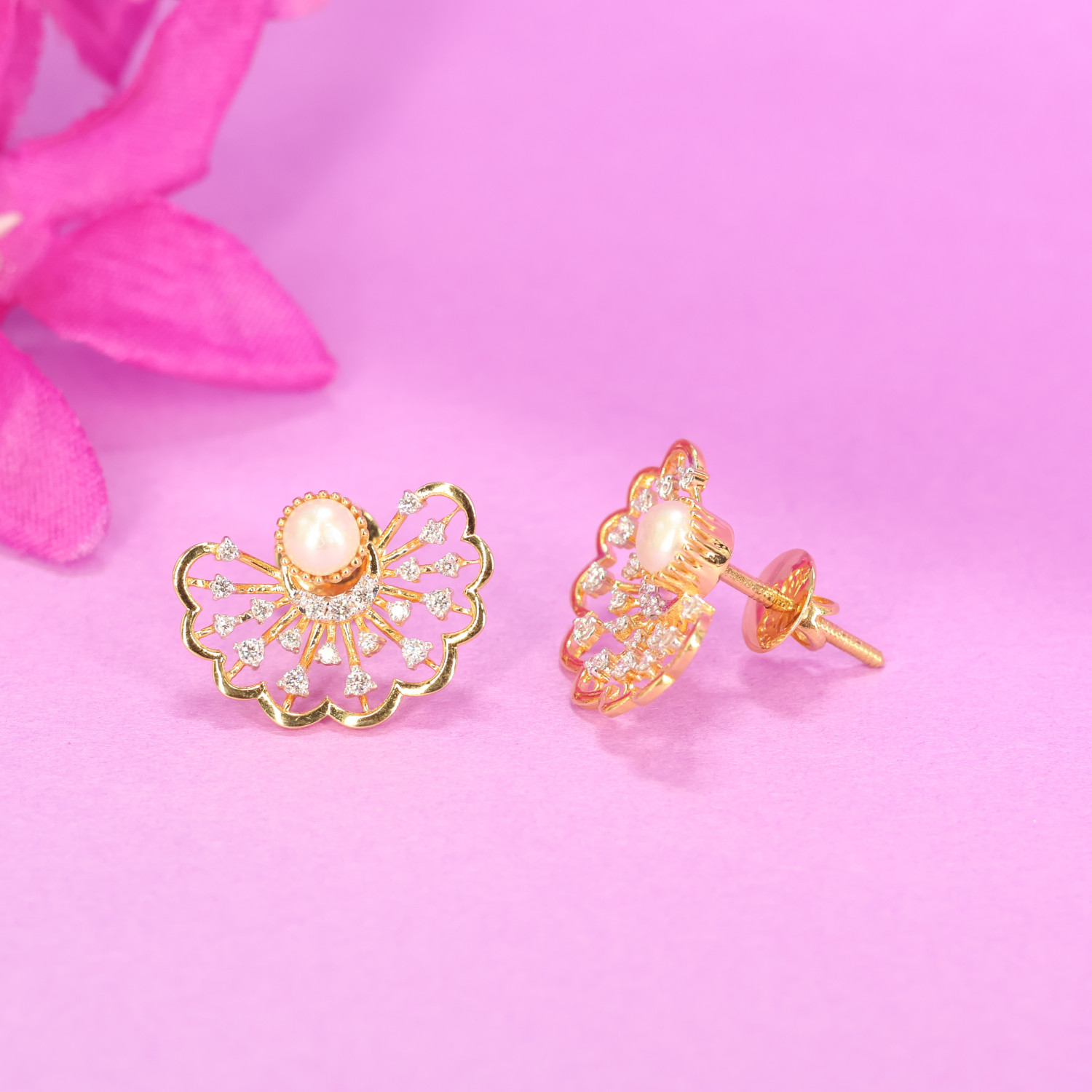 Real Diamond Earring