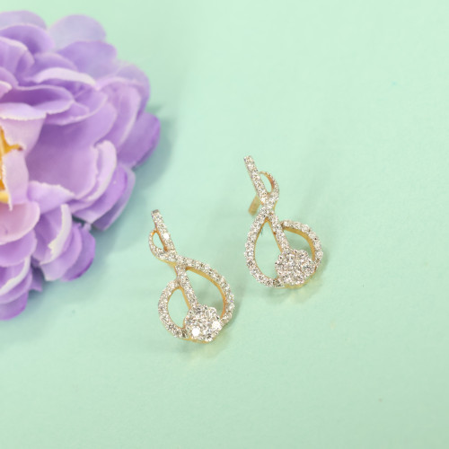 Real Diamond Earring