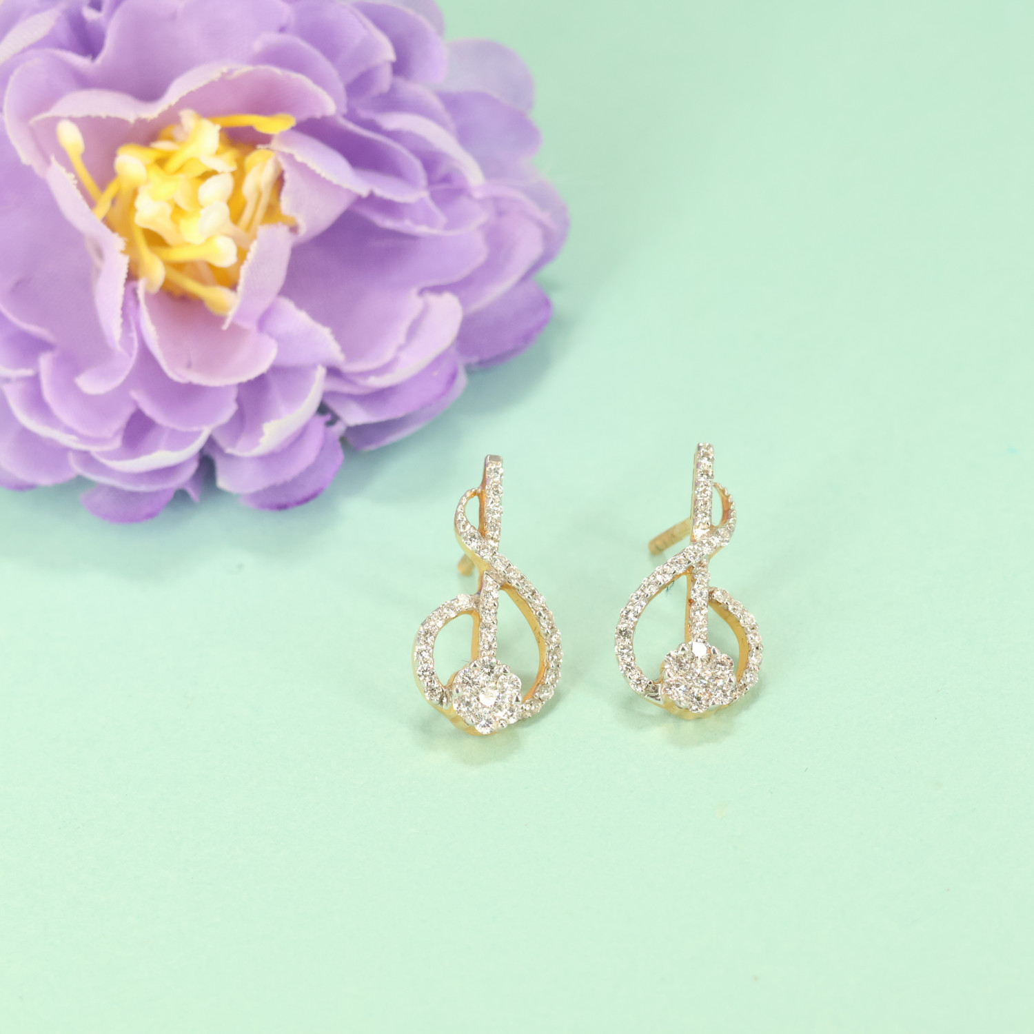 Real Diamond Earring