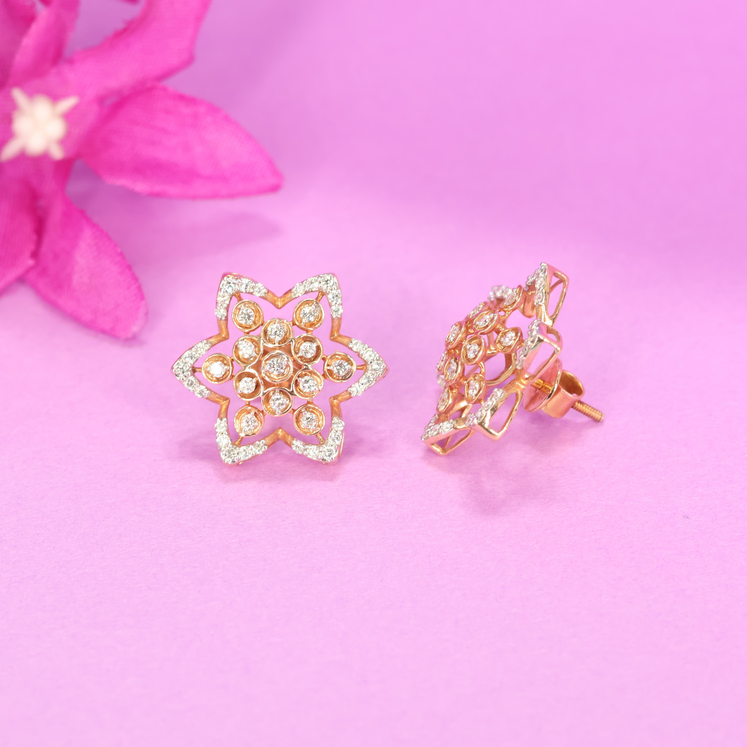 Real Diamond Earring