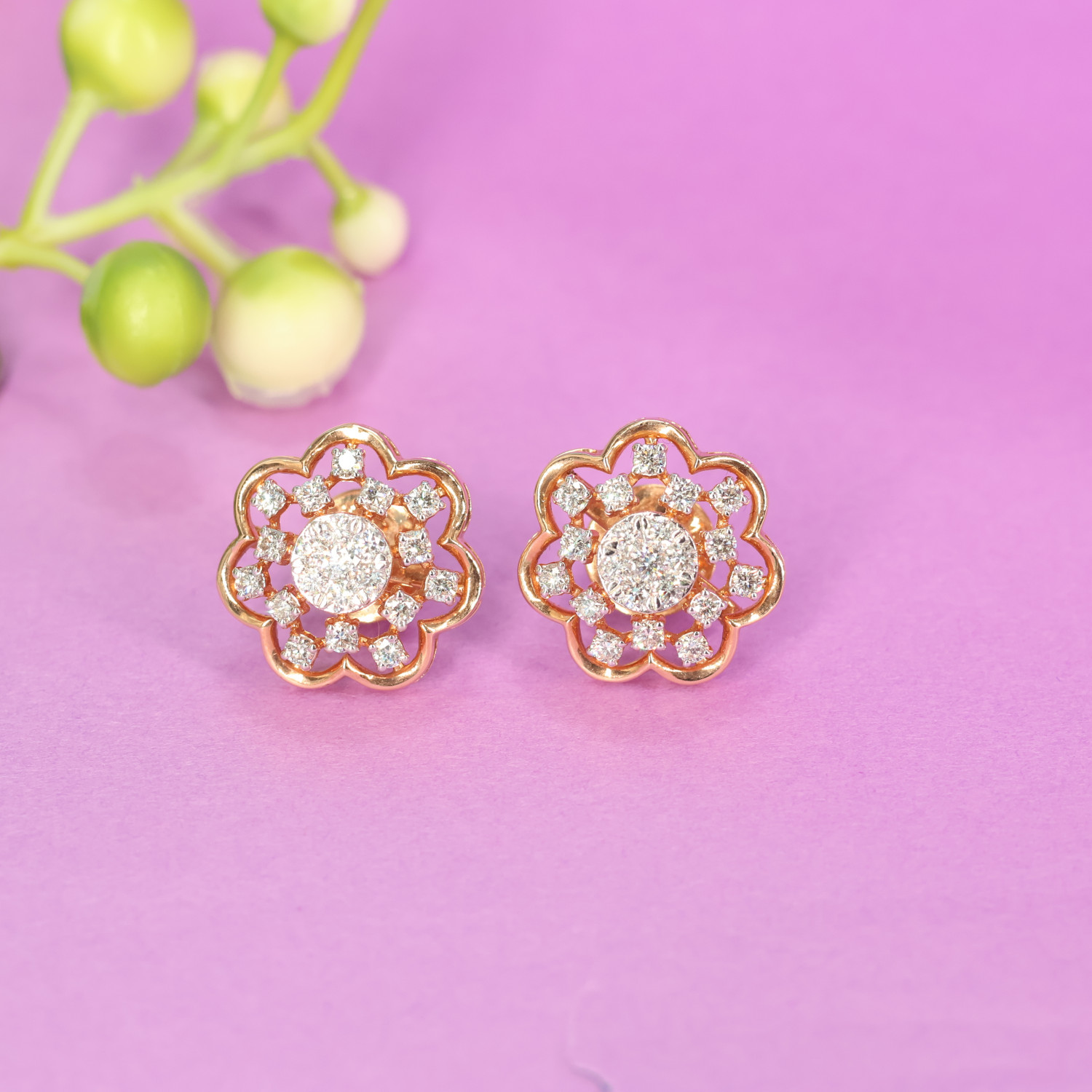 Real Diamond Earring