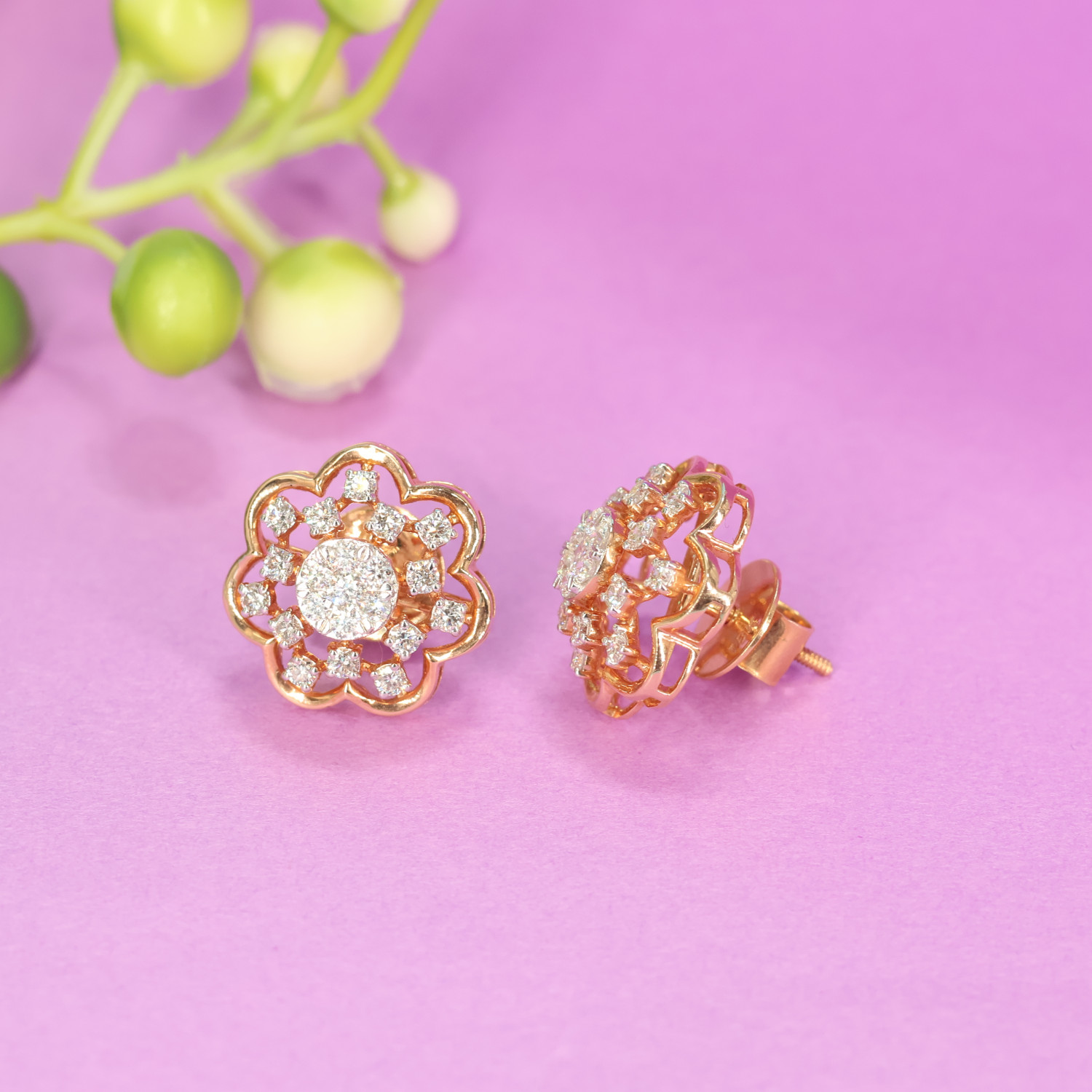 Real Diamond Earring