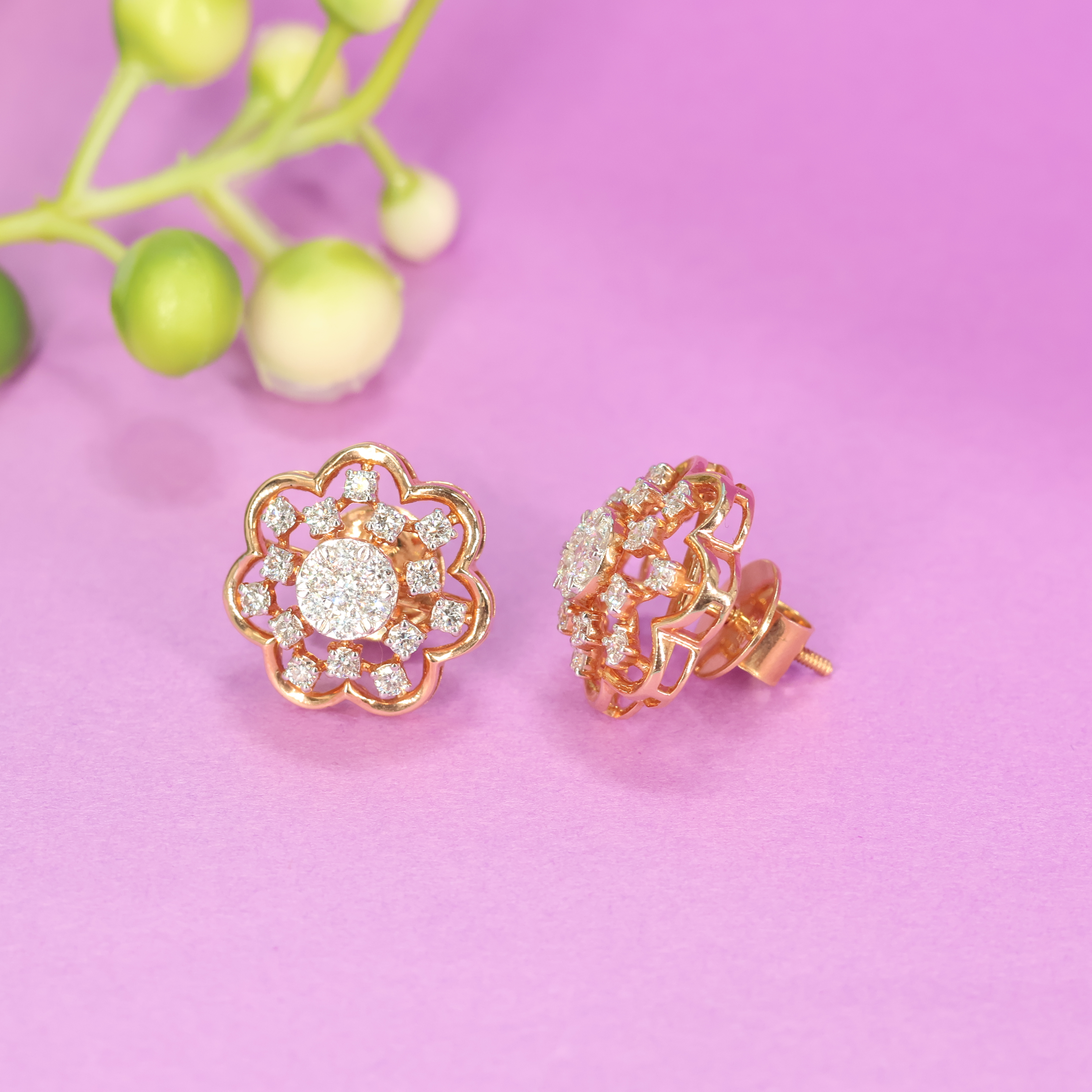 Real Diamond Earring