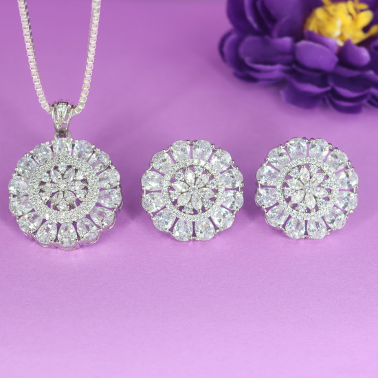 Silver Pendant Set
