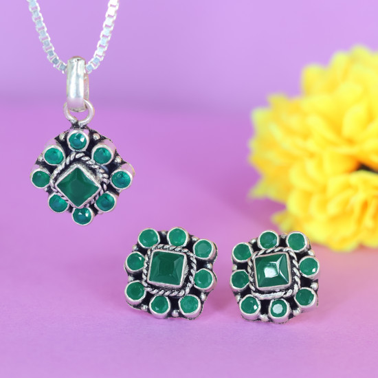 Silver Pendant Set