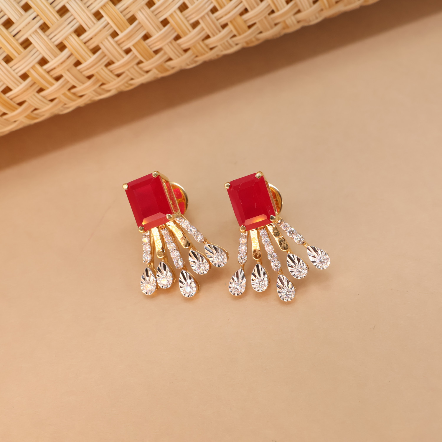 Real Diamond Necklace Earring  