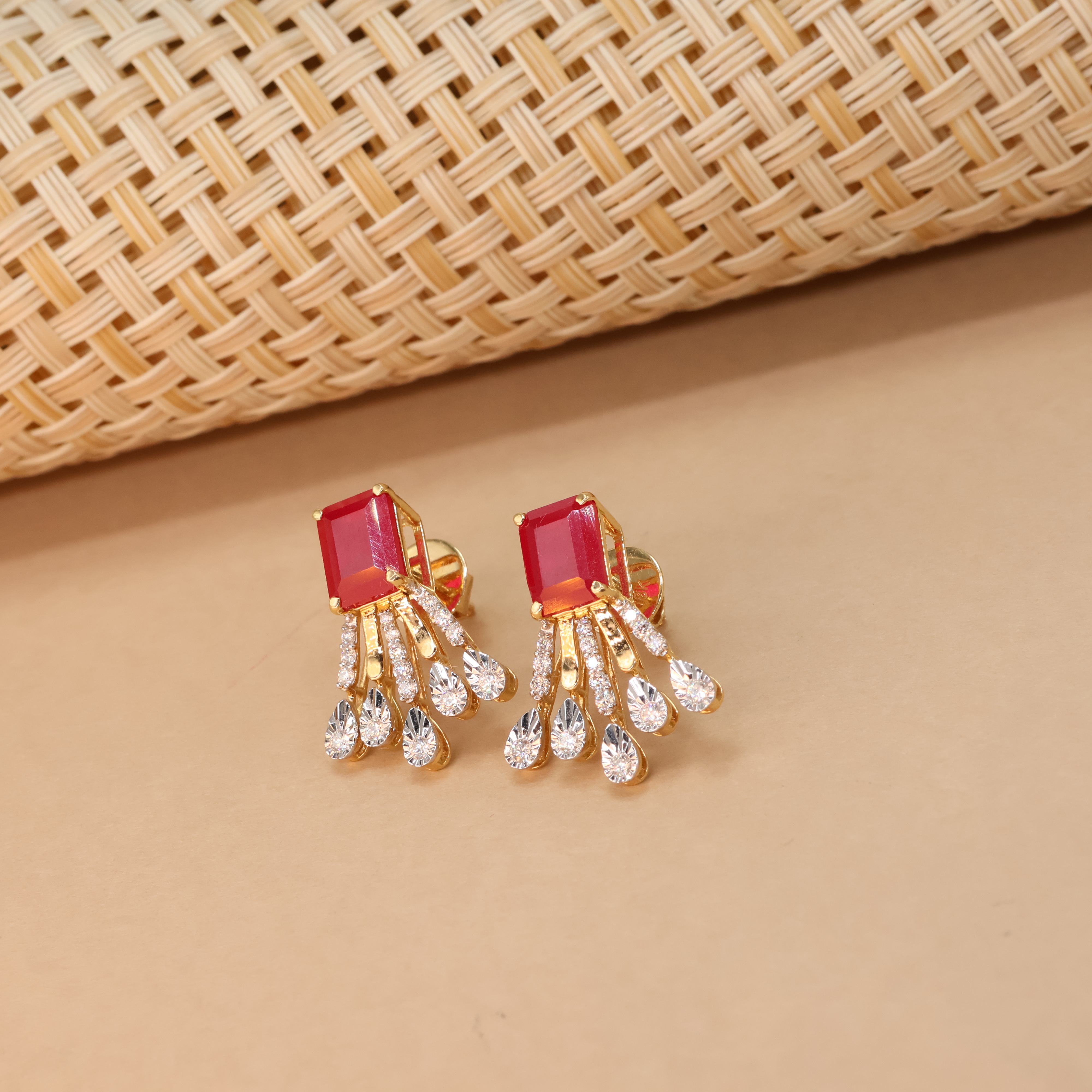 Real Diamond Necklace Earring  