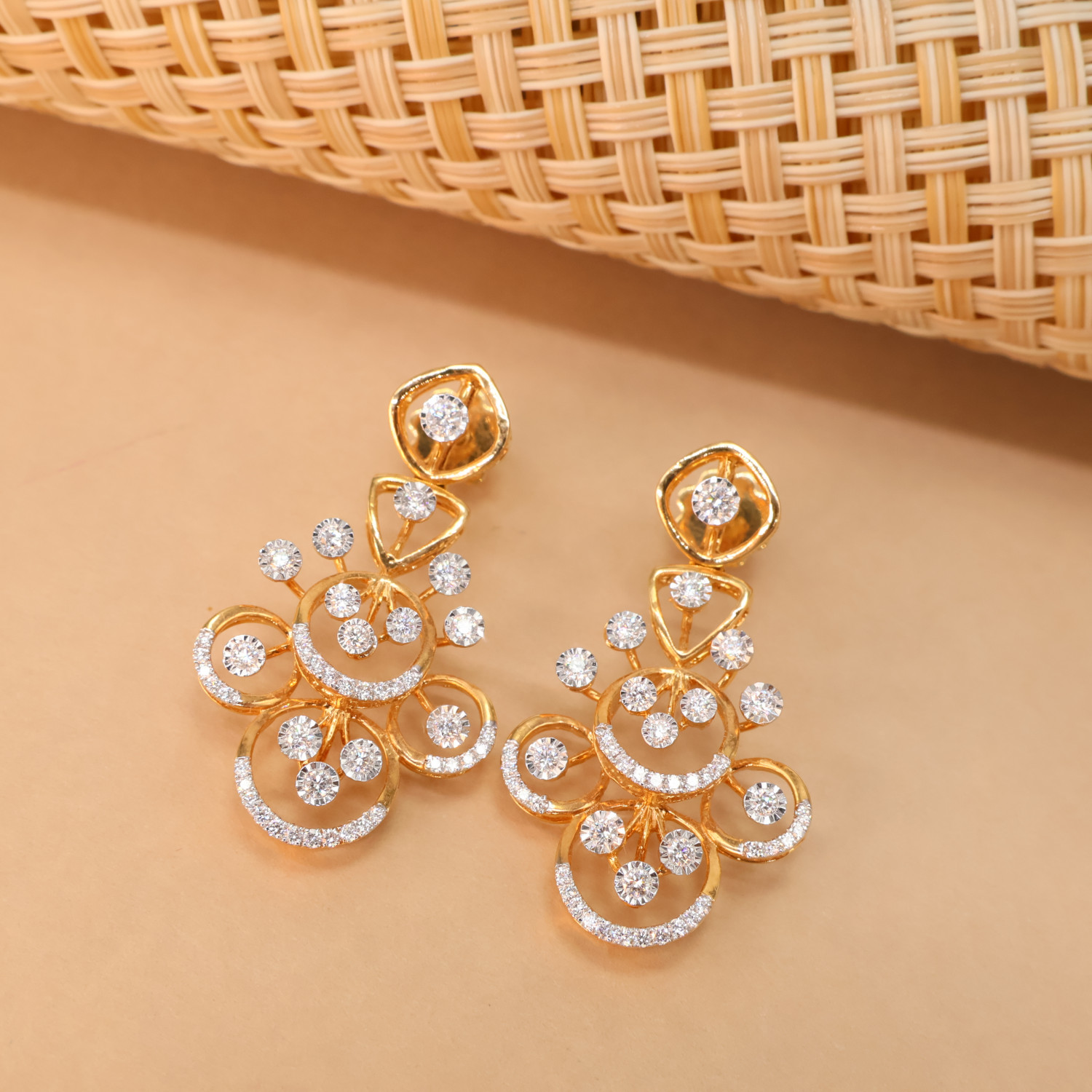 Real Diamond Necklace Earring  