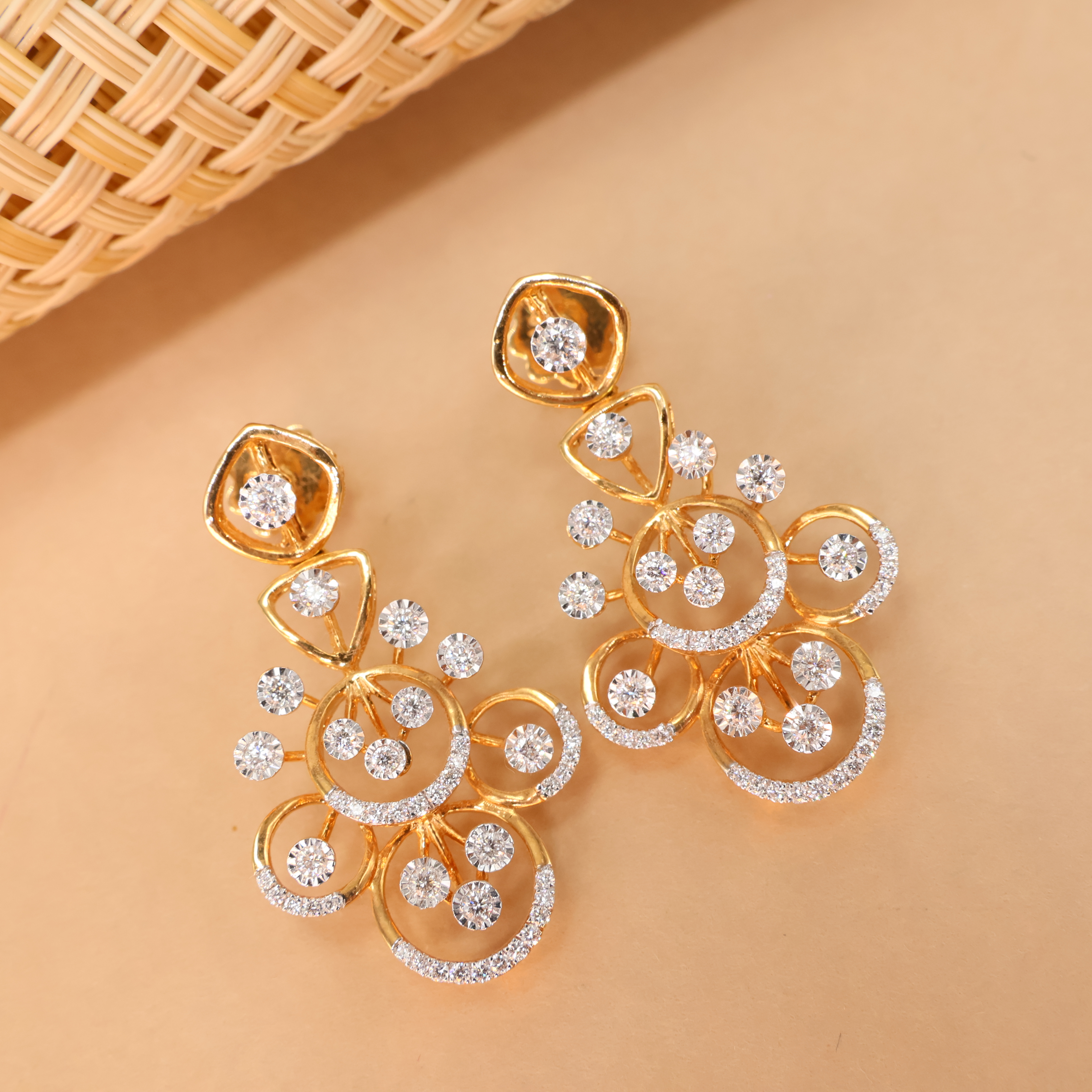 Real Diamond Necklace Earring  