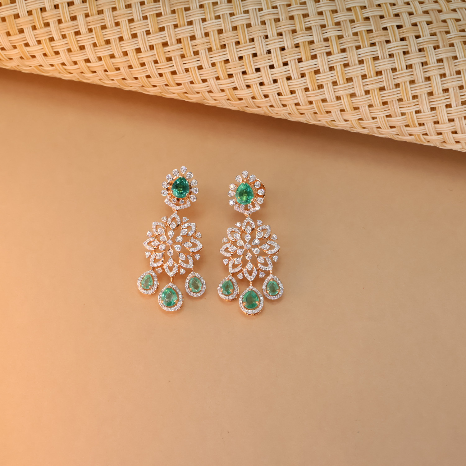 Real Diamond Necklace Earring  