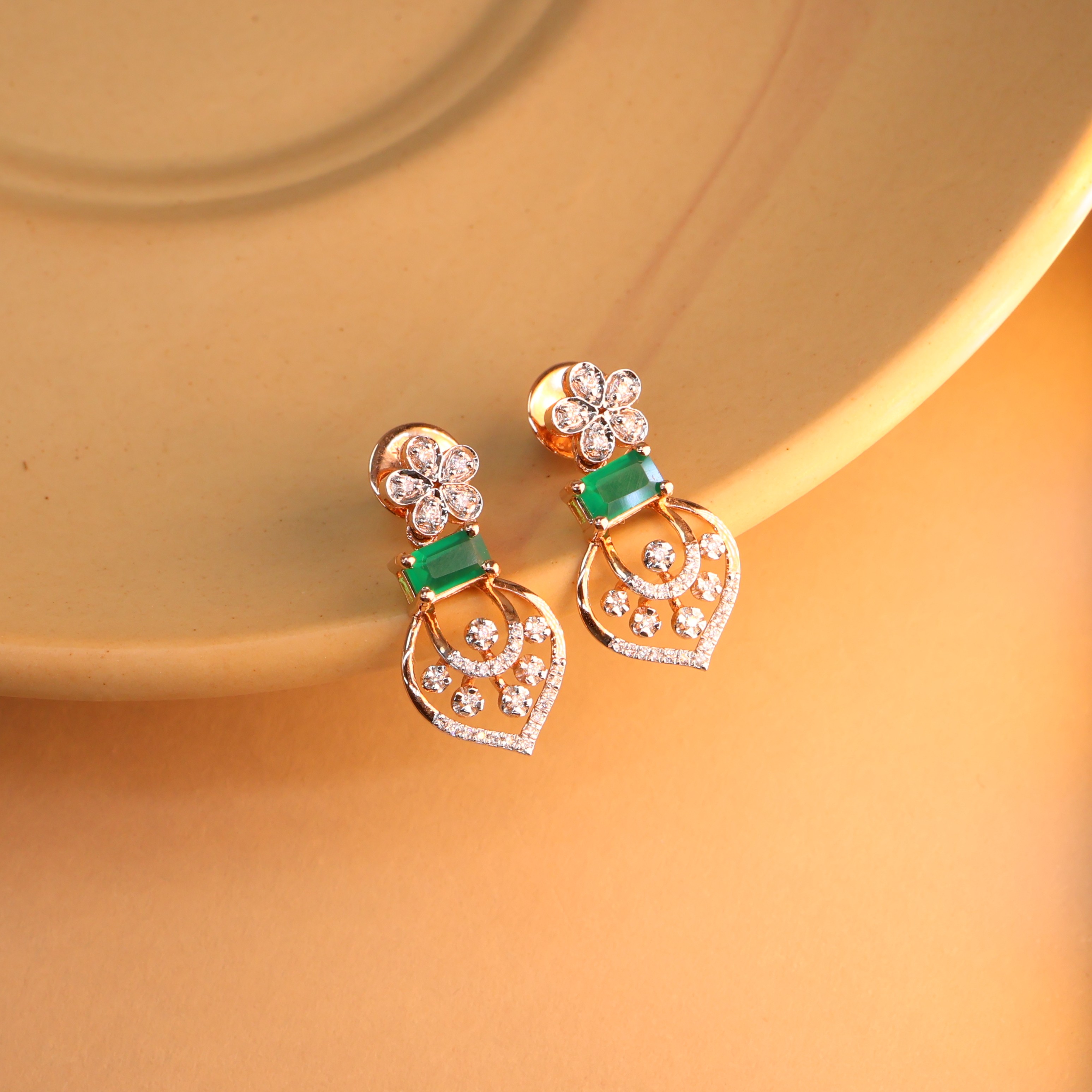 Real Diamond Necklace Earring  