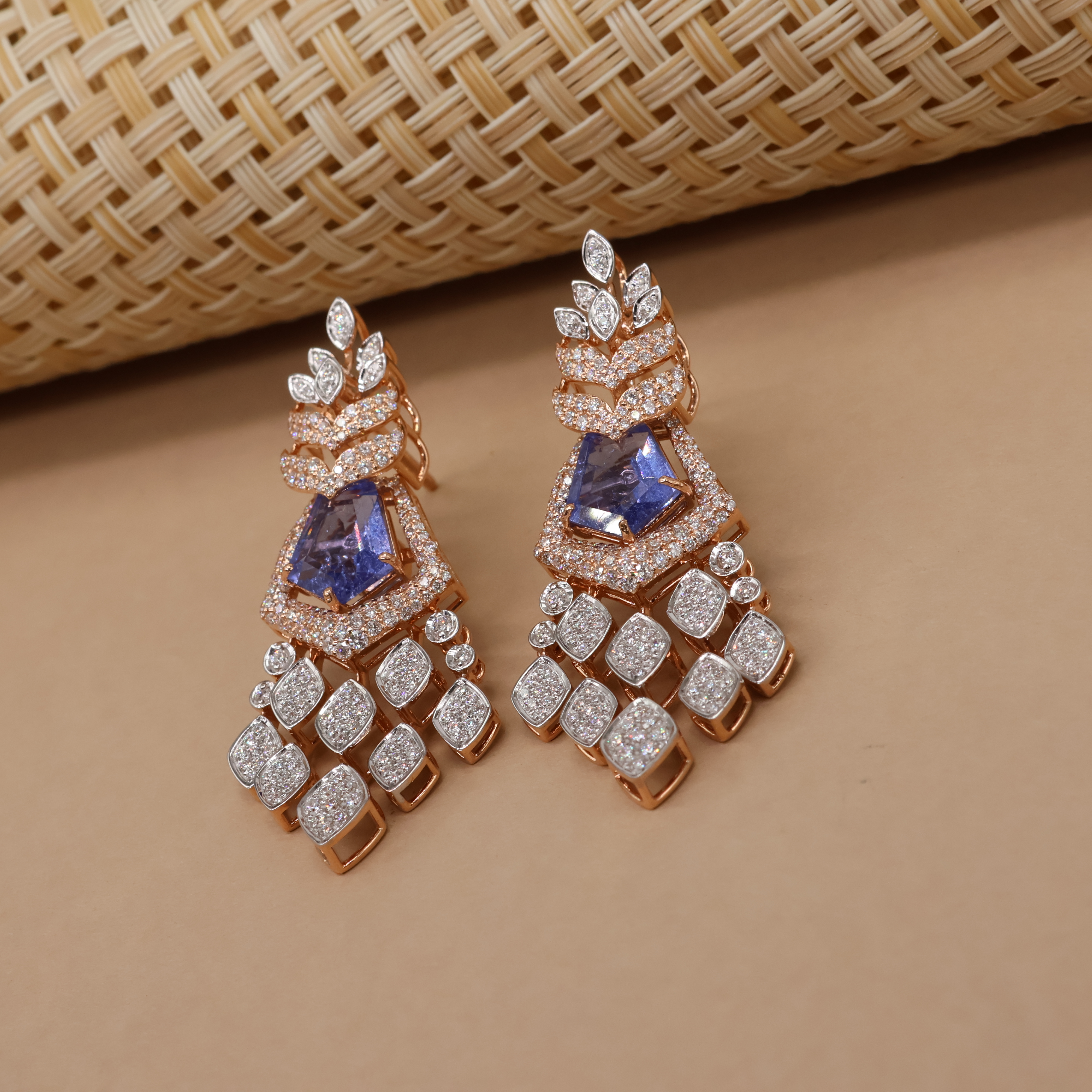 Real Diamond Necklace Earring  